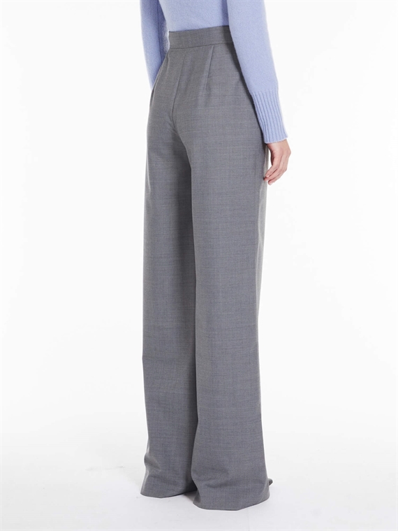 Max Mara Studio Cammeo Bukser, Medium Grey Melange 